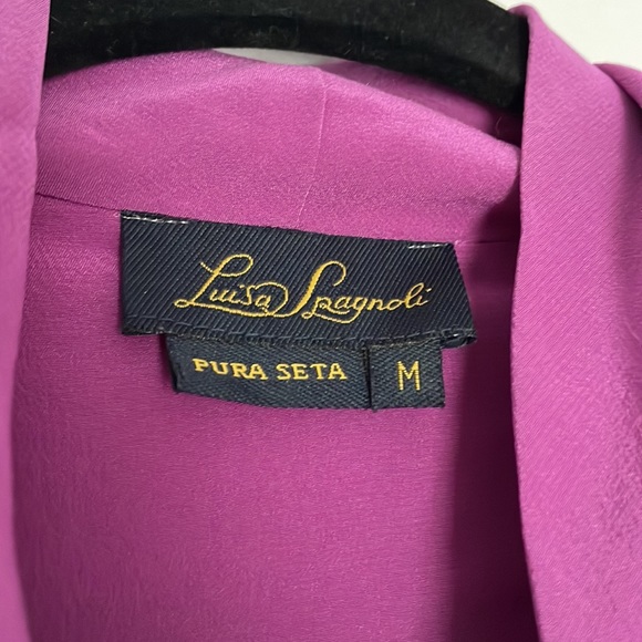 Beautiful Luisa Spagnoli Pure Silk Blouse - Picture 2 of 2